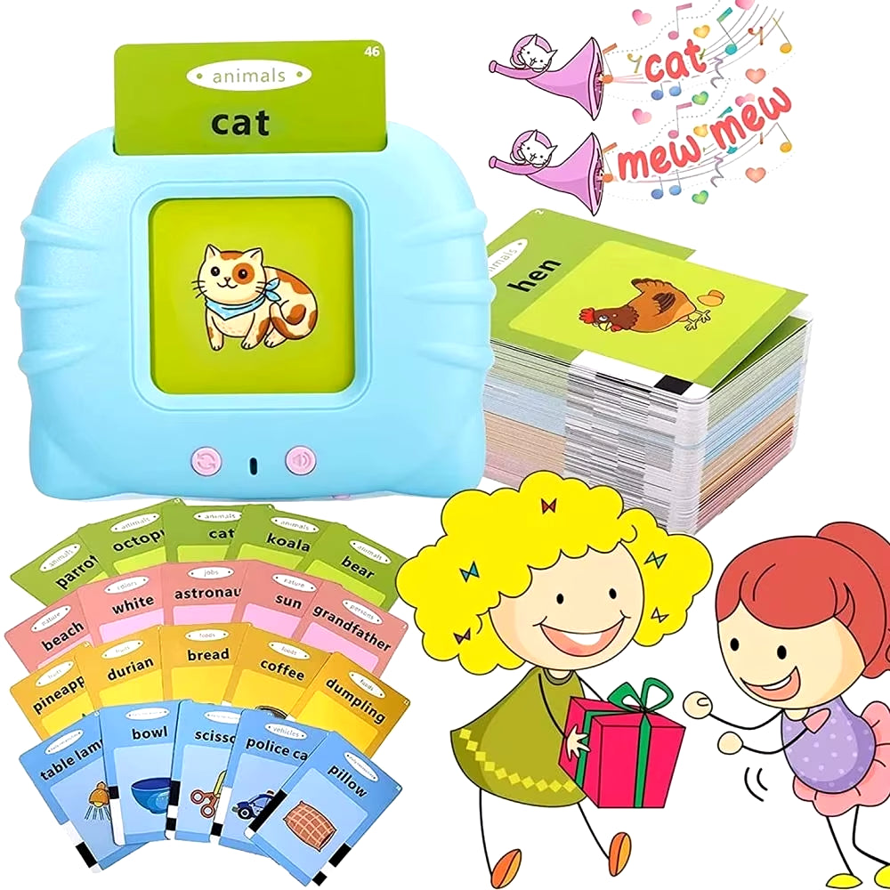 Kids Learn English Toys Early Intelligent Education Audio Electronic Book Flash Card Reading Machine Montessori Study Toys Book