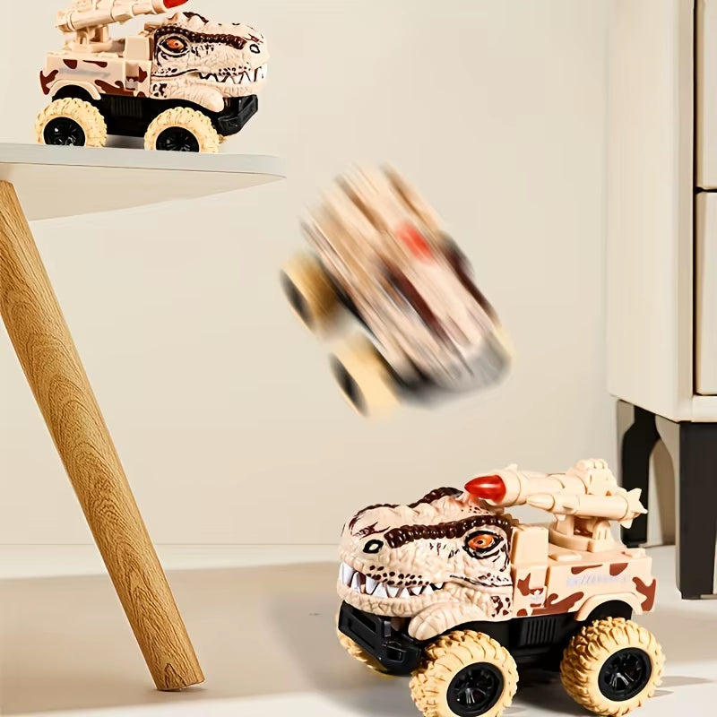 Pull Back Dinosaur Truck Toys Car Transport Truck Toys with Dino Figures for Boys Toddlers T-Rex Dinosaur Games Monster Truck