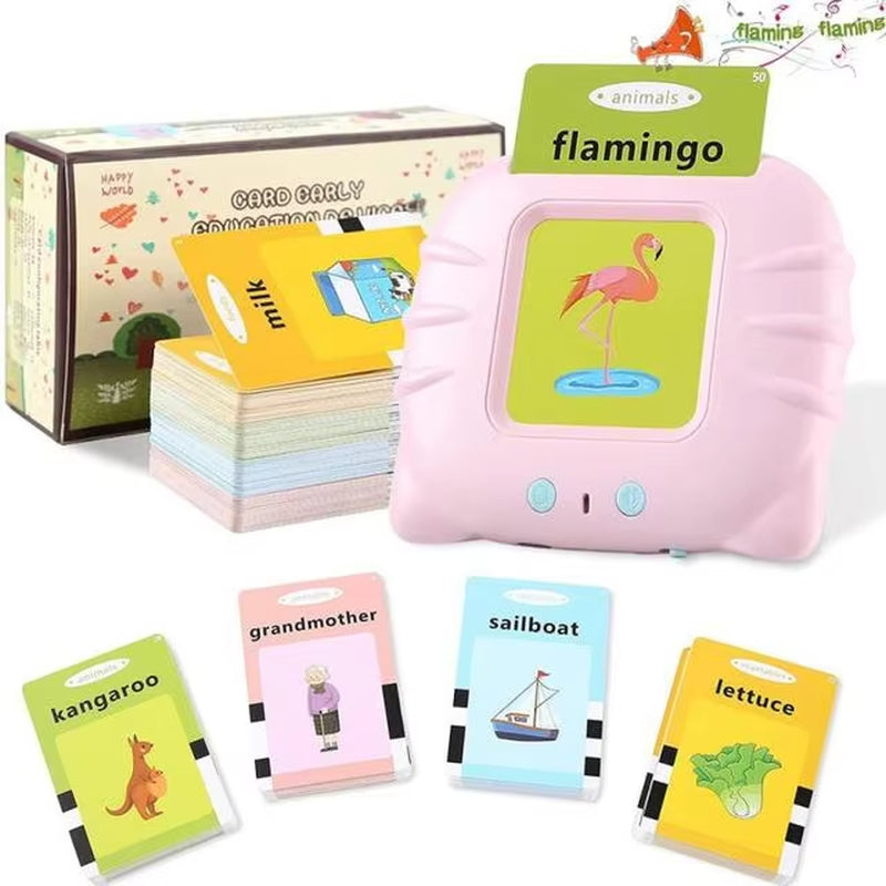 Kids Learn English Toys Early Intelligent Education Audio Electronic Book Flash Card Reading Machine Montessori Study Toys Book