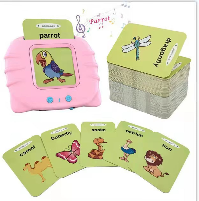 Smart Cards Learning Machine Talking Flash Cards Sight Words Early Educational Toddler Toy for Children English Electronic Book