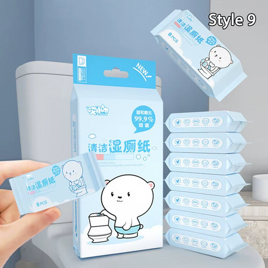 Soft Baby Wet Wipes Hand Mouth Cleaning Large Pack Freshing Cleaning Wipes Disposable High Quality Mini Portable Wipes Babies