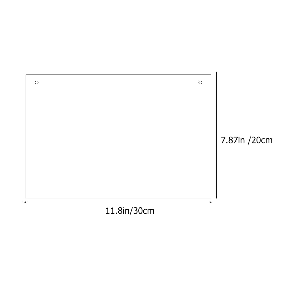 Clear Dry Erase Board Magnetic Whiteboard Students Acrylic Writing Rewritable Home Memo Office Message Household