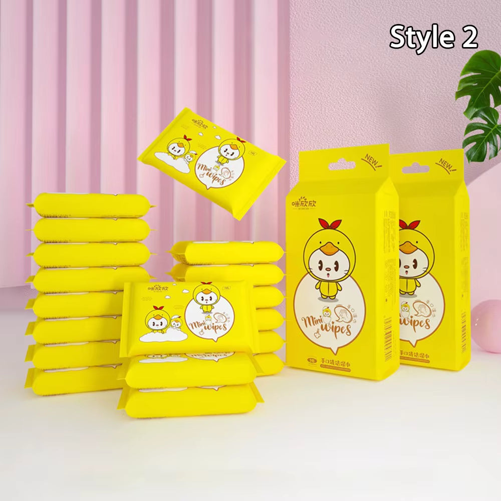 Soft Baby Wet Wipes Hand Mouth Cleaning Large Pack Freshing Cleaning Wipes Disposable High Quality Mini Portable Wipes Babies