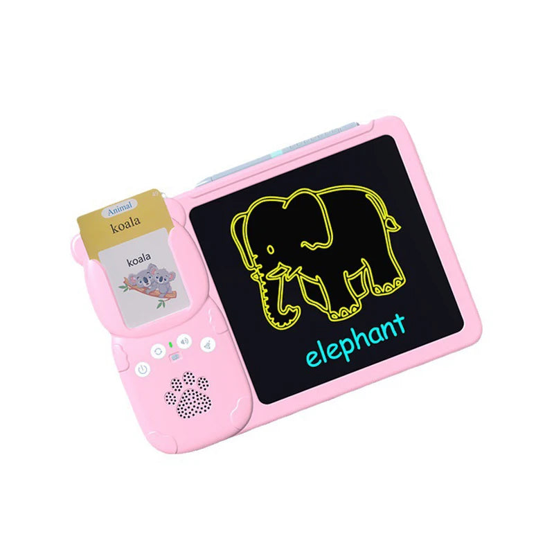 Educational Learning Talk Flash Cards Machine Early Education English Reading Audio Book Machine LCD Writing Drawing Board Toys