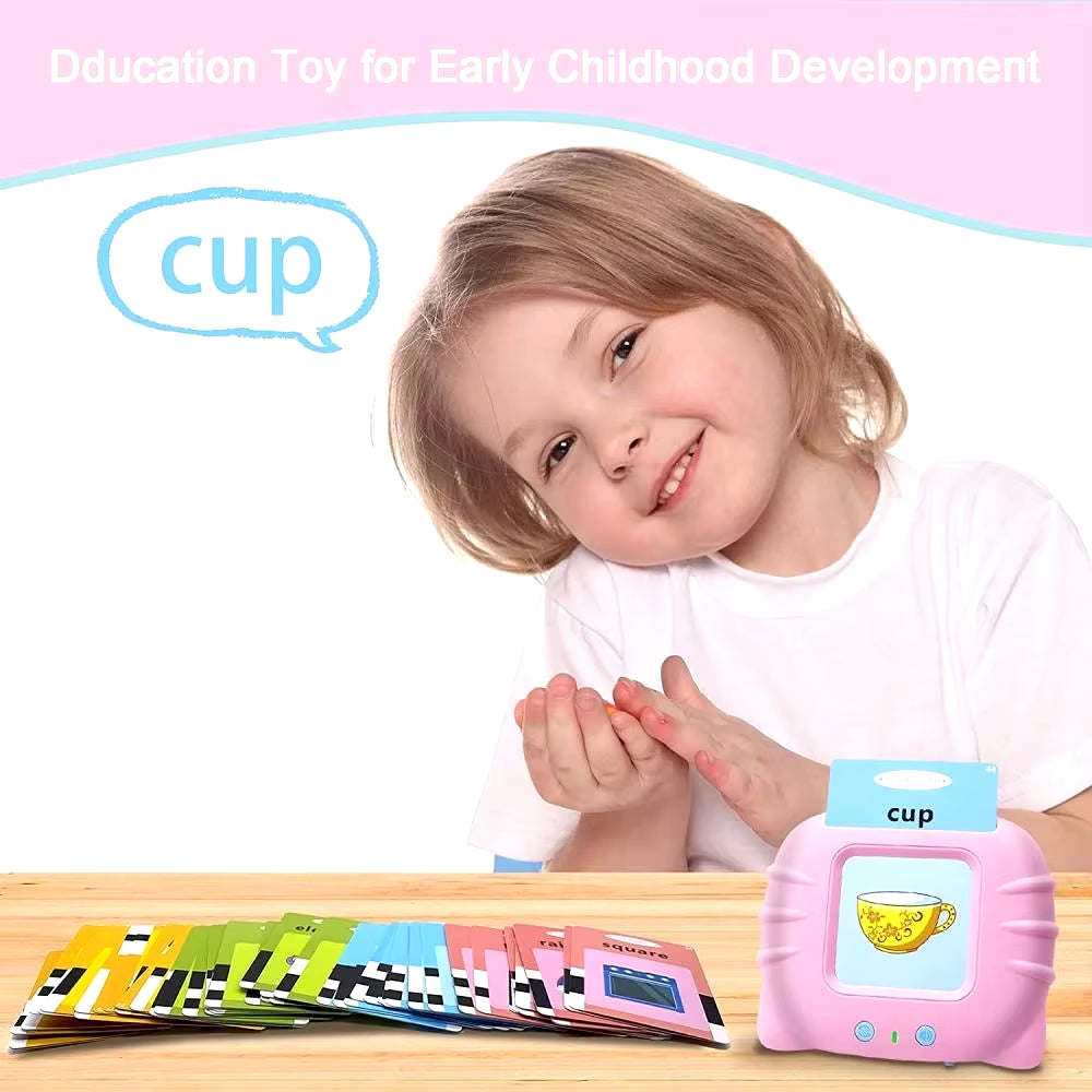 Kids Learn English Toys Early Intelligent Education Audio Electronic Book Flash Card Reading Machine Montessori Study Toys Book