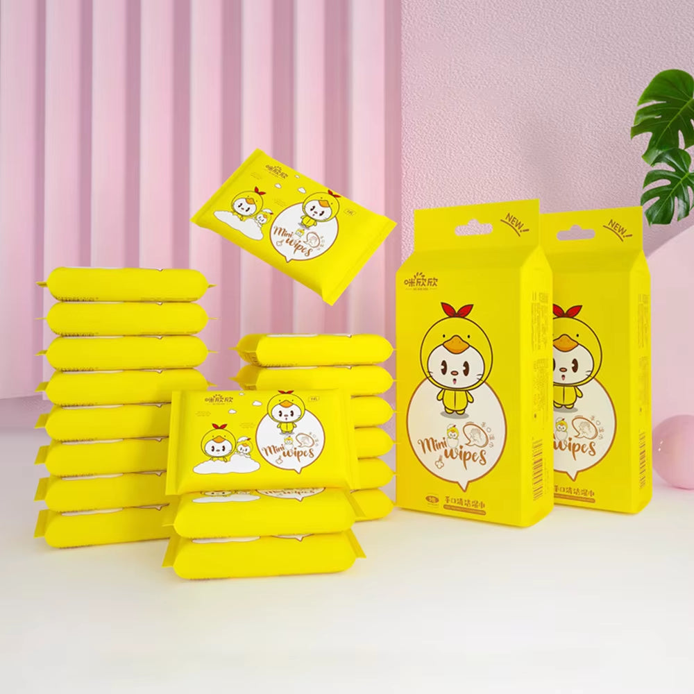 Soft Baby Wet Wipes Hand Mouth Cleaning Large Pack Freshing Cleaning Wipes Disposable High Quality Mini Portable Wipes Babies